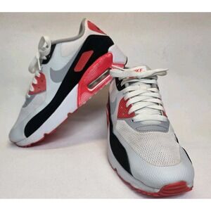 Youth Size 6.5Y Nike Air Max 90 Infrared Athletic Sneakers White Red Black